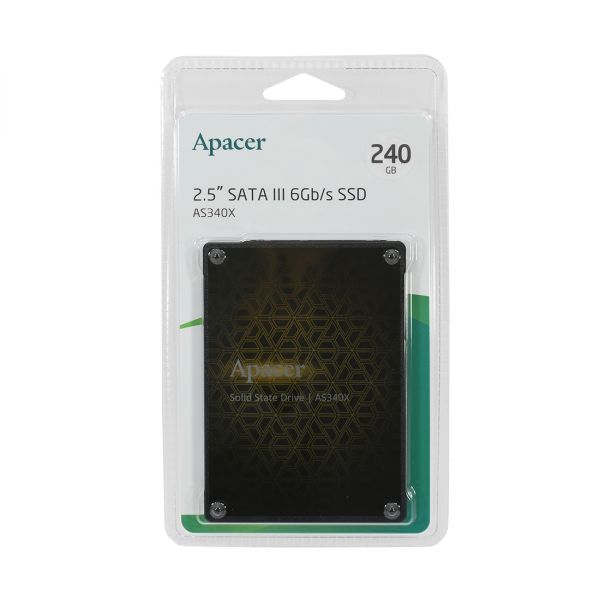 Твердотельный накопитель SSD, Apacer, AS340X AP240GAS340XC-1, 240 GB, SATA, 550/520 Мб/с