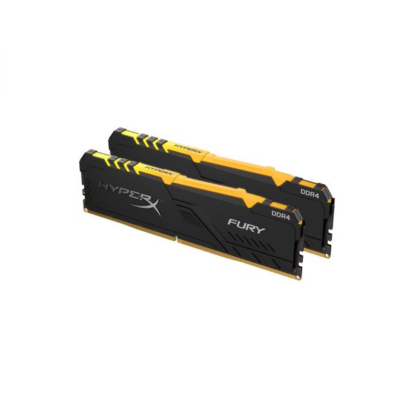 Комплект модулей памяти, Kingston, HyperX Fury RGB HX432C16FB3AK2/16 (в комплекте 2 шт), DDR4, 16GB